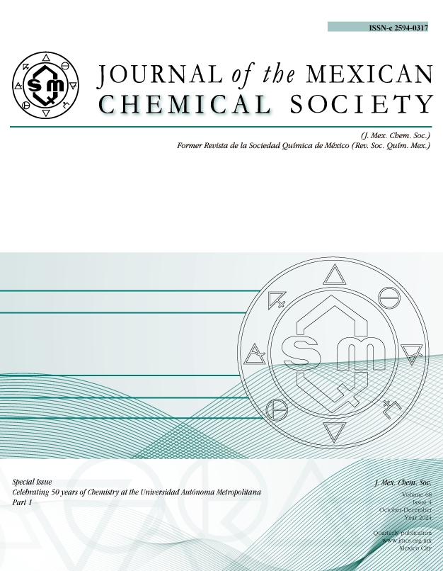 					View Vol. 68 No. 4 (2024): Special Issue Celebrating 50 years of Chemistry at the UAM. Part 1
				